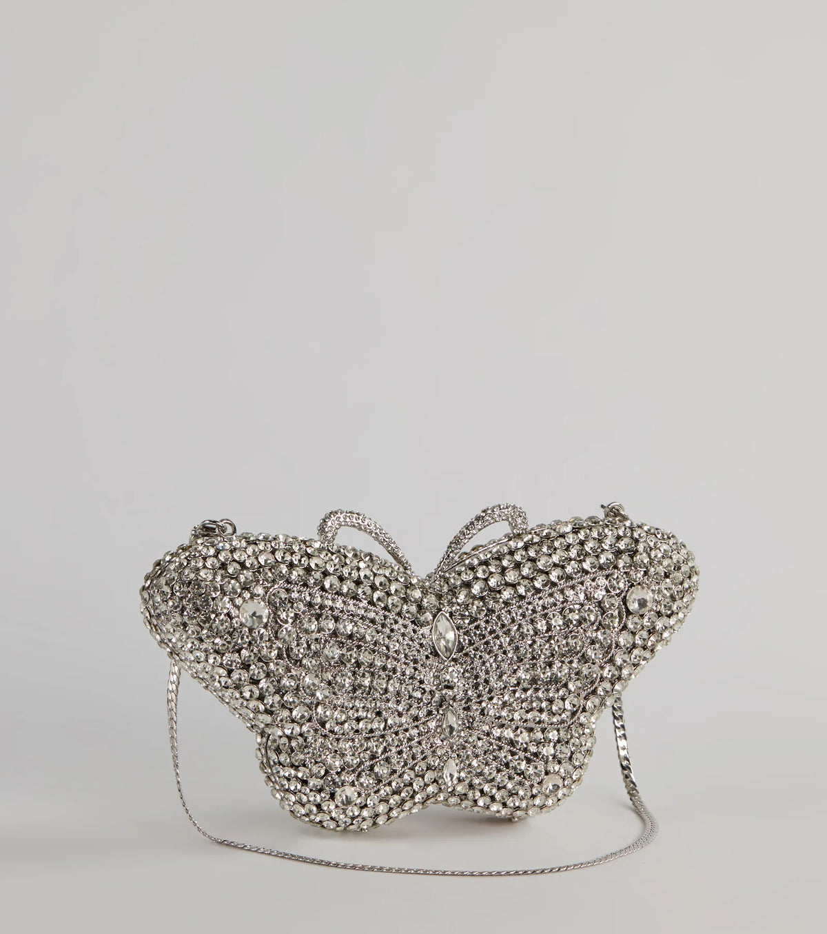 Wishing On Love Rhinestone Butterfly Clutch