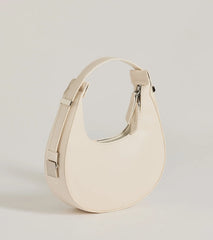 Iconic Glam Half-Moon Shoulder Bag