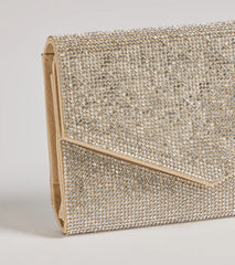 Majestic Sparkle Rhinestone Envelope Wristlet