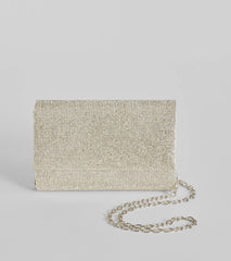 Luxe Glamour Rhinestone Box Clutch