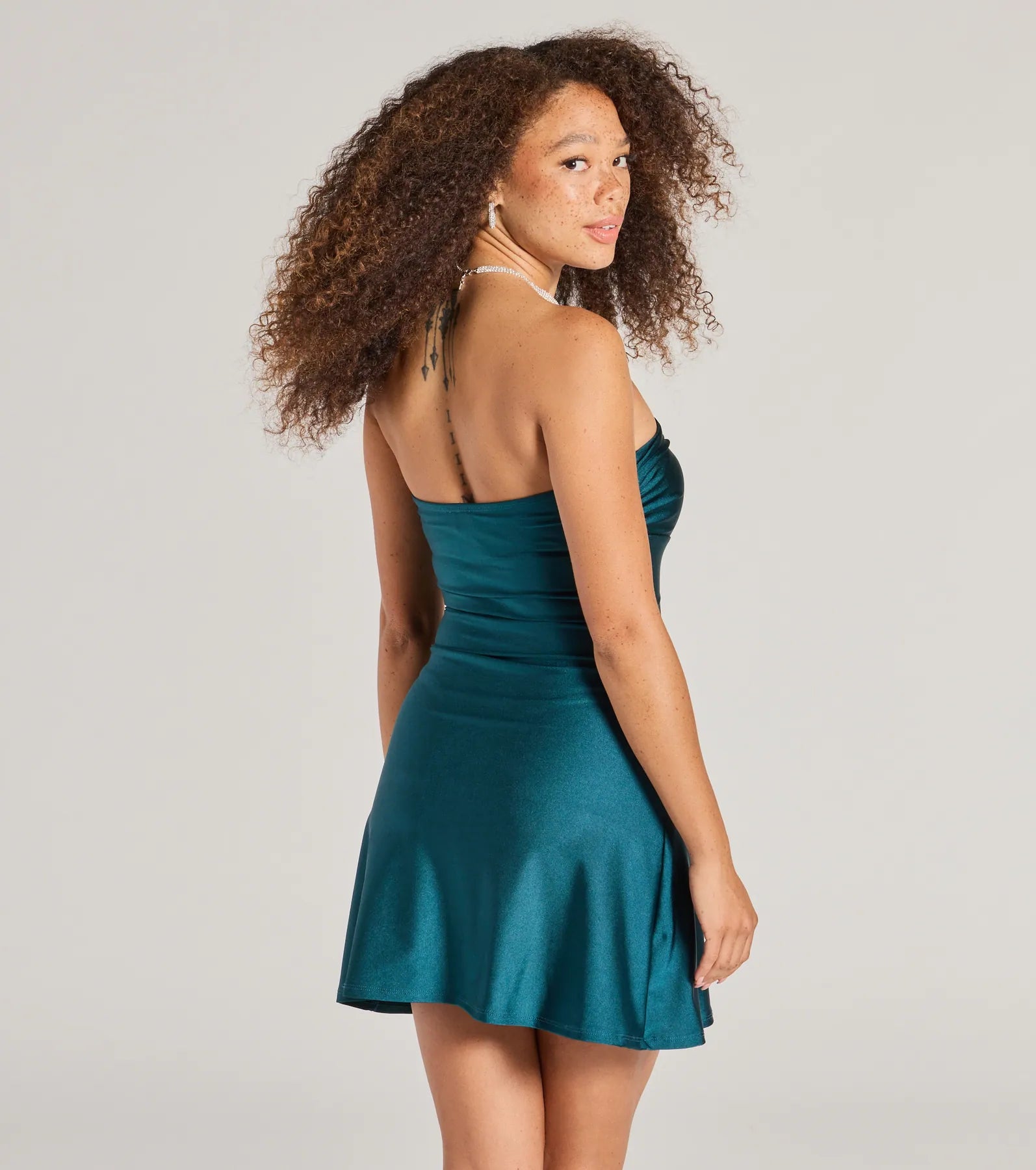 So Your Vibe Strapless A-line Mini Dress