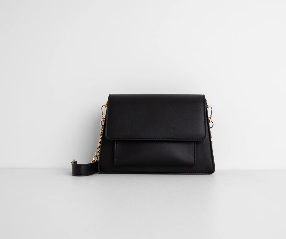 Ambitious Af Faux Leather Cross-Body Purse