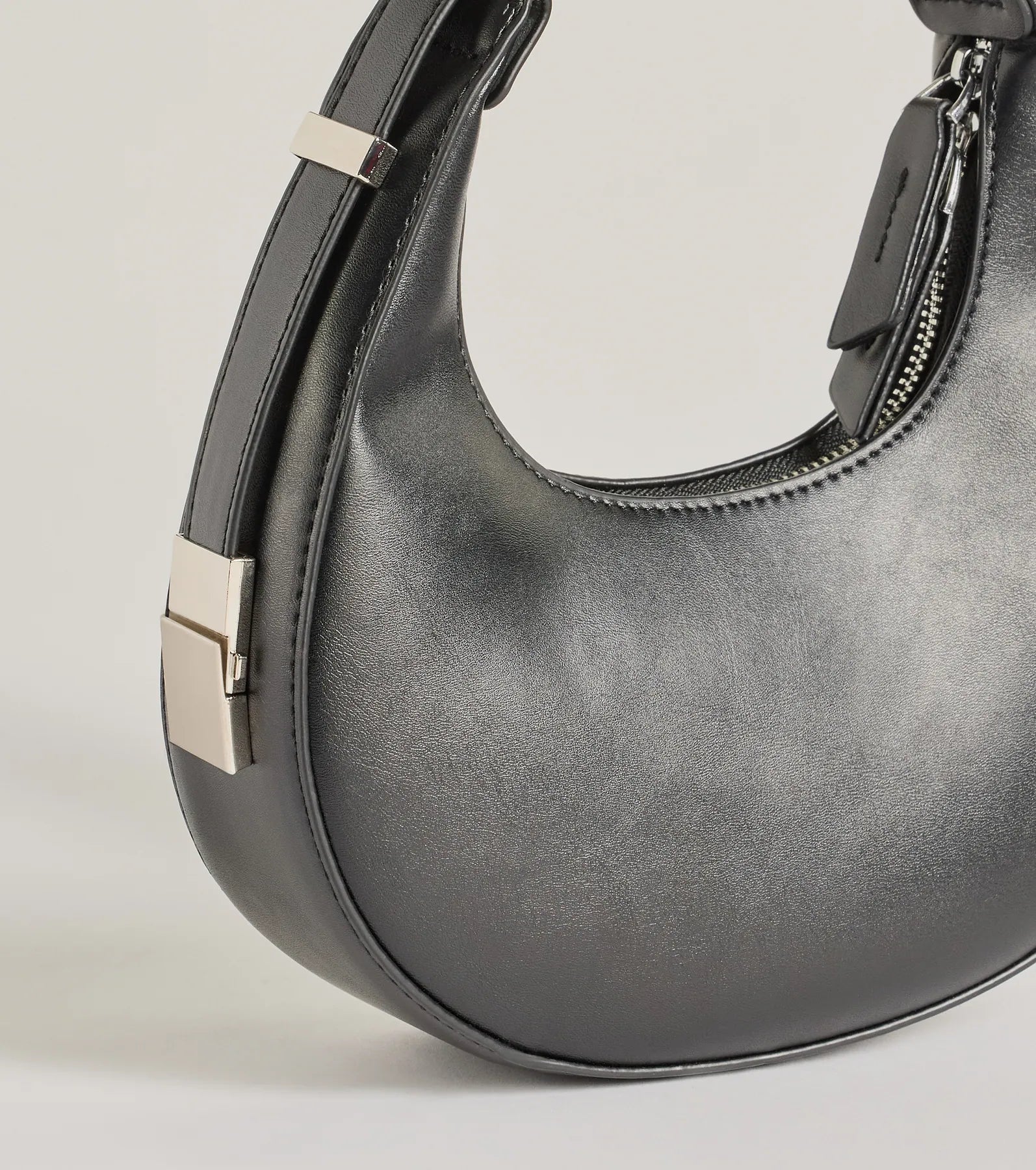 Iconic Glam Half-Moon Shoulder Bag