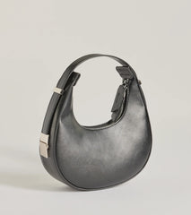 Iconic Glam Half-Moon Shoulder Bag