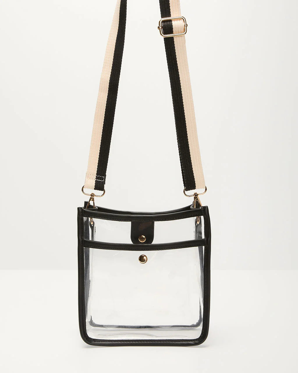 Bag Check Clear PVC Crossbody Bag