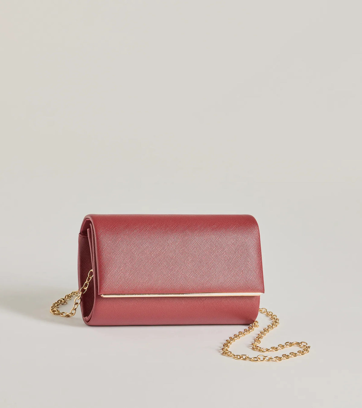 Sleek Sophistication Faux Leather Clutch