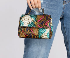 Carry On Vibrant Snake Mini Purse