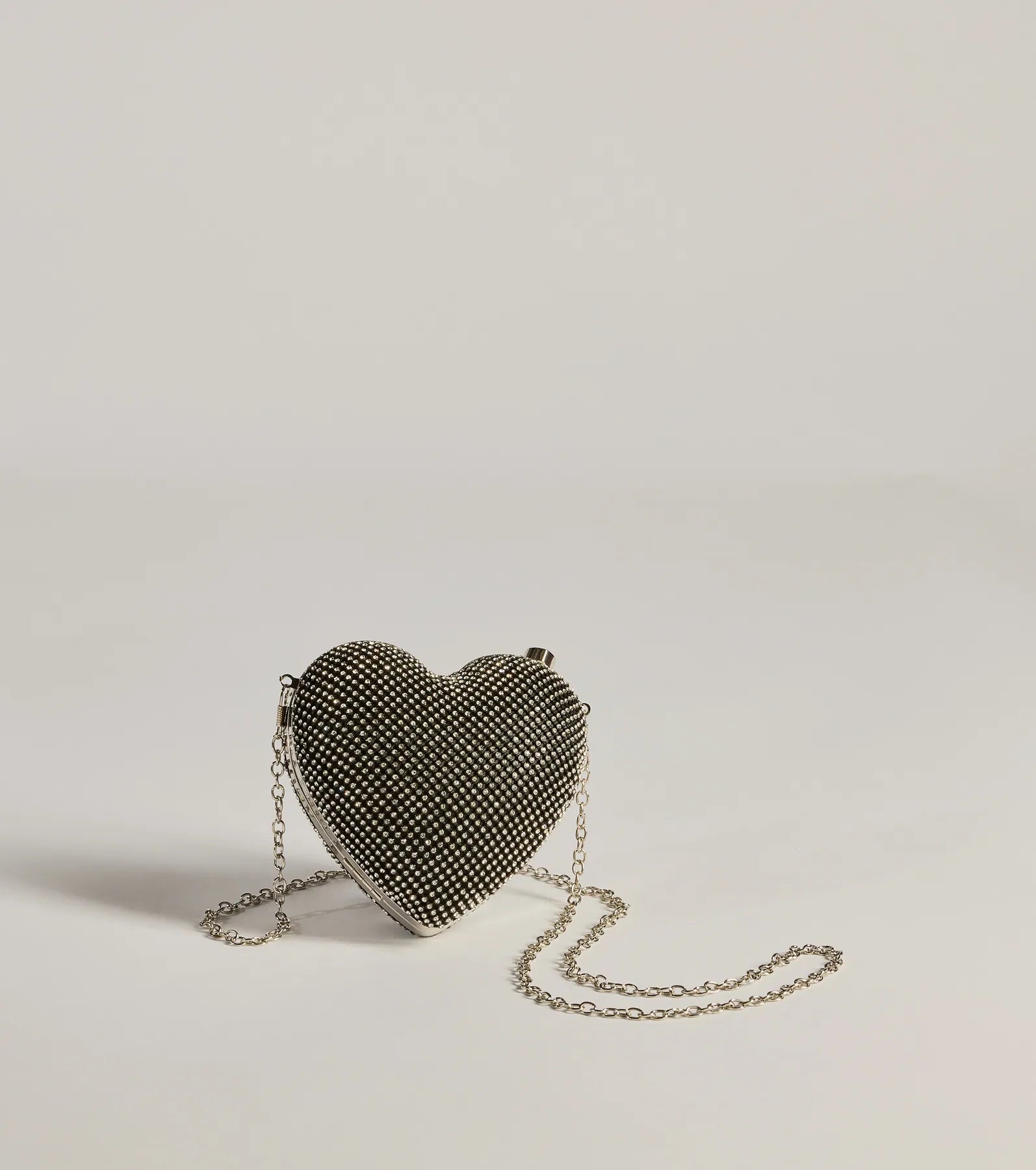 So Lovely Heart Rhinestone Bag