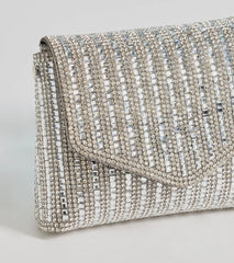 Sparkle And Glow Rhinestone Mini Clutch