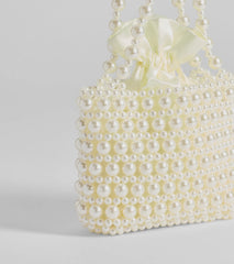 Undeniable Poise Faux Pearl Handbag