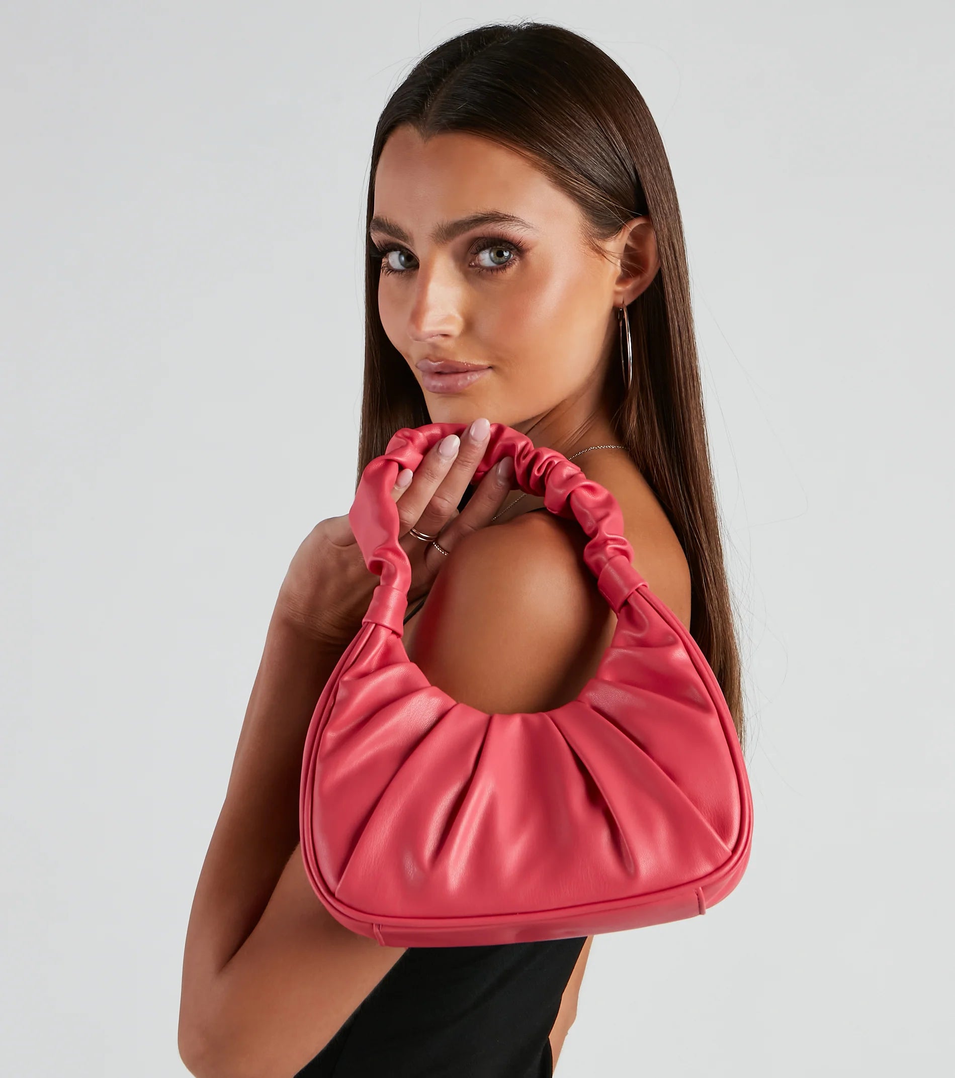 Crowd Favorite Ruffle Shoulder Bag