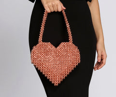 Beading Heart Tote Bag