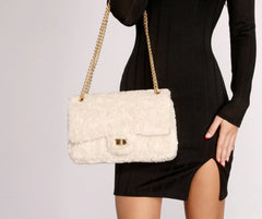 Cozy and Chic Faux Fur Crossbody