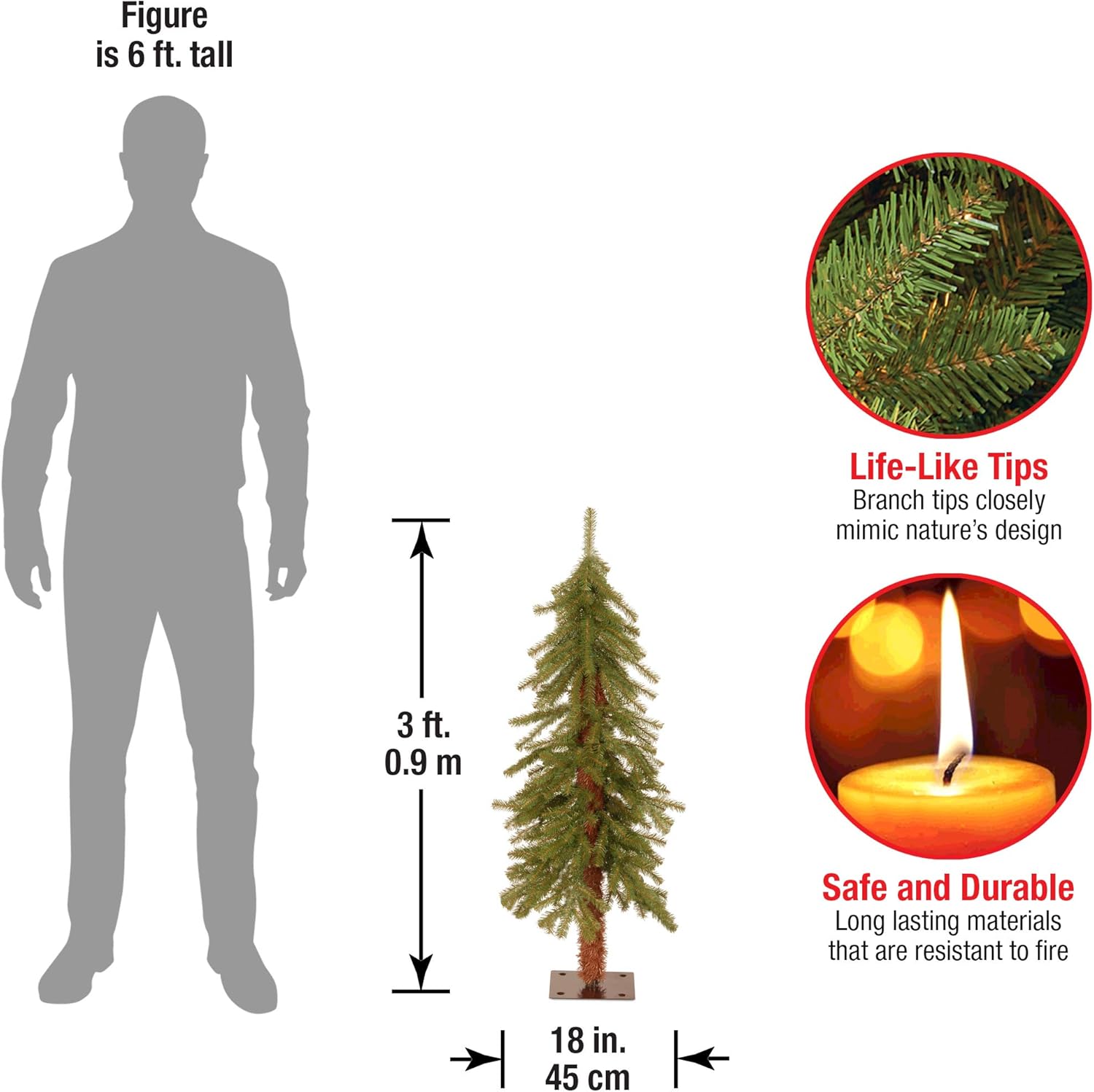 National Tree Company Artificial Christmas Tree | Hickory Cedar - 5 ft