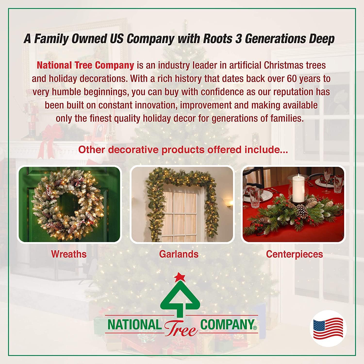 National Tree Company Artificial Christmas Tree | Hickory Cedar - 5 ft