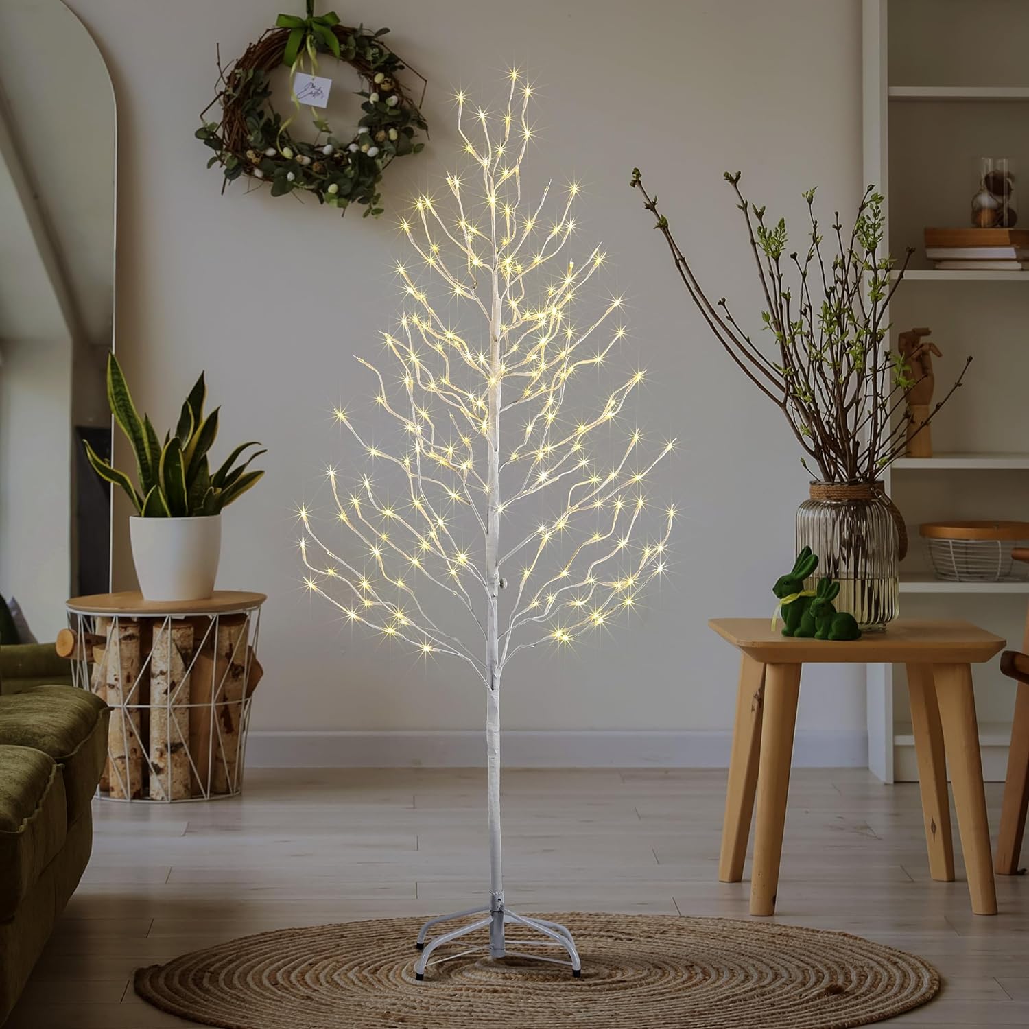 LIGHTSHARE 3FT 112LED Star Light Tree, for Home Festival Party Christmas, Indoor and Outdoor Use, Warm White