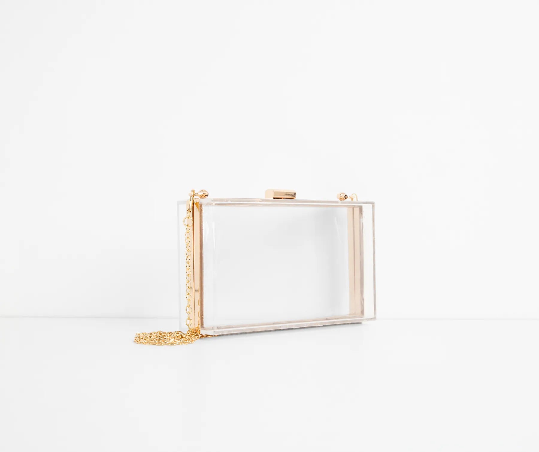 Clearly On Trend Box Clutch