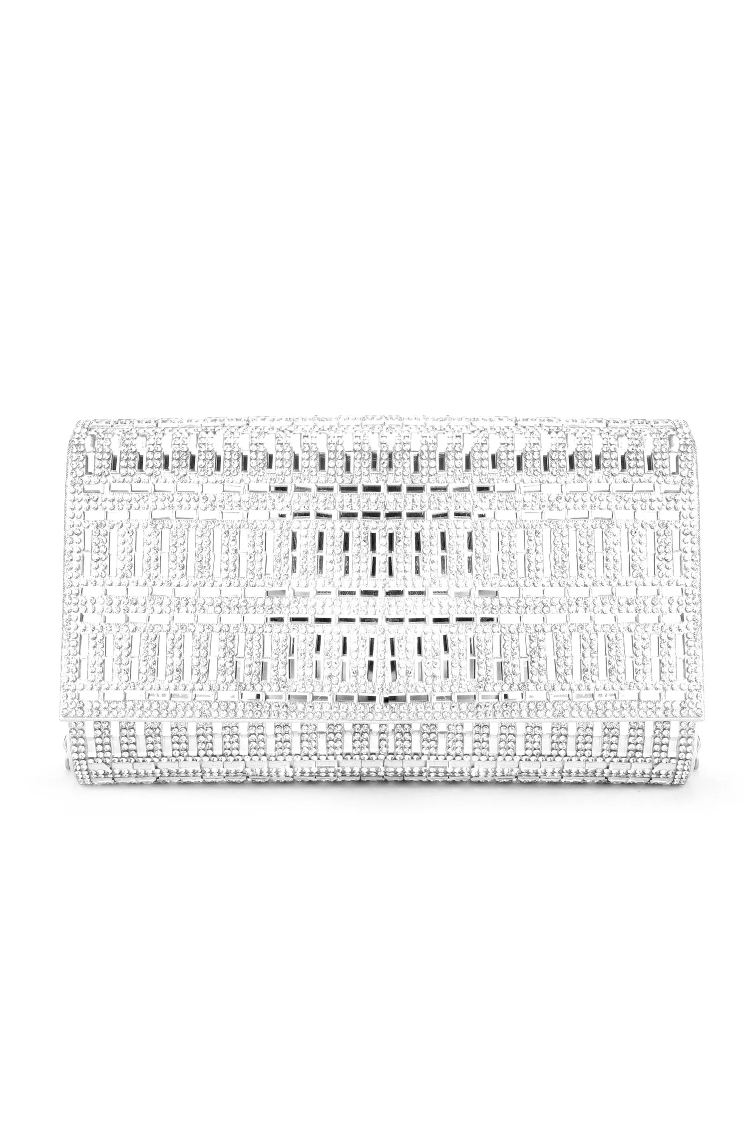 Baguette Rhinestone Clutch