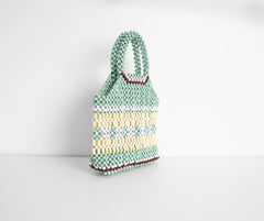 Down To The Last Detail Wooden Beaded Purse