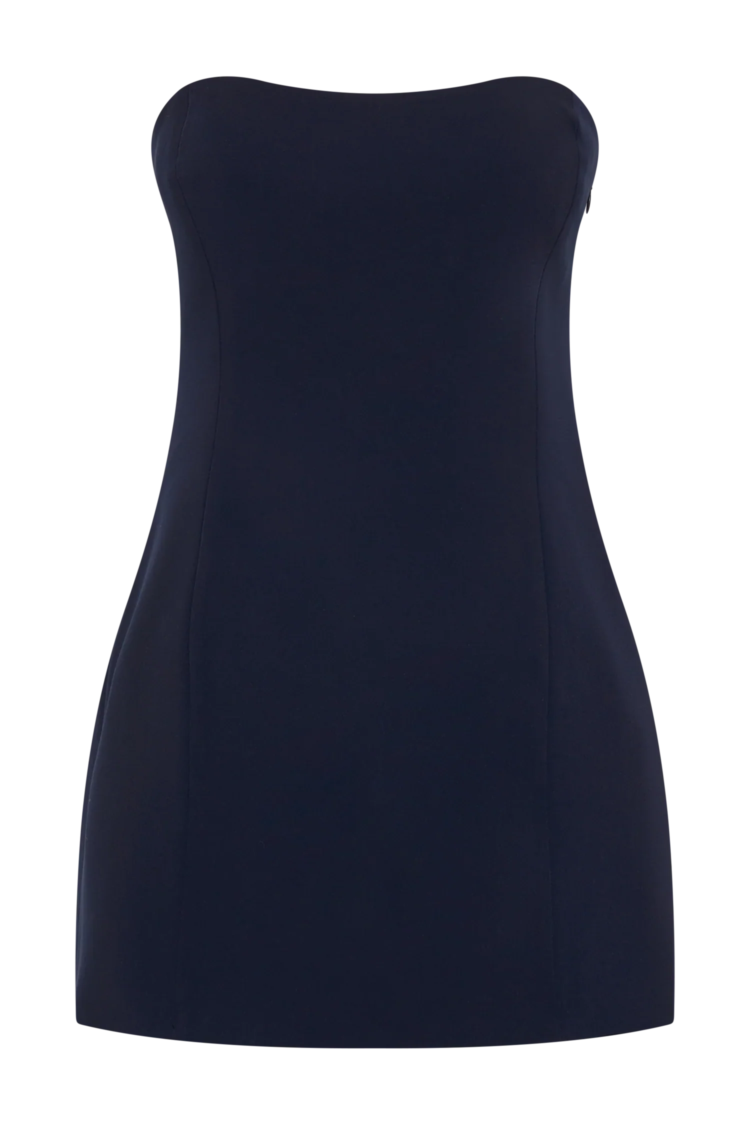 Neeka Strapless Bow Back Mini Dress - Navy