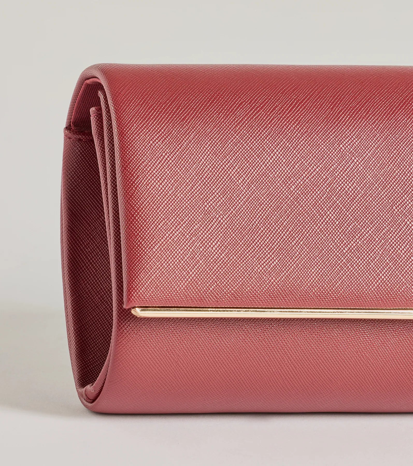 Sleek Sophistication Faux Leather Clutch