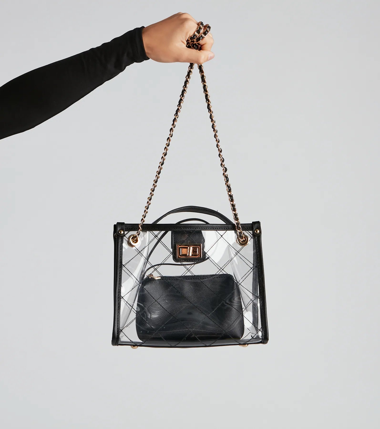 Chic Trendsetter Clear Handbag