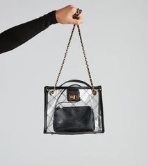 Chic Trendsetter Clear Handbag