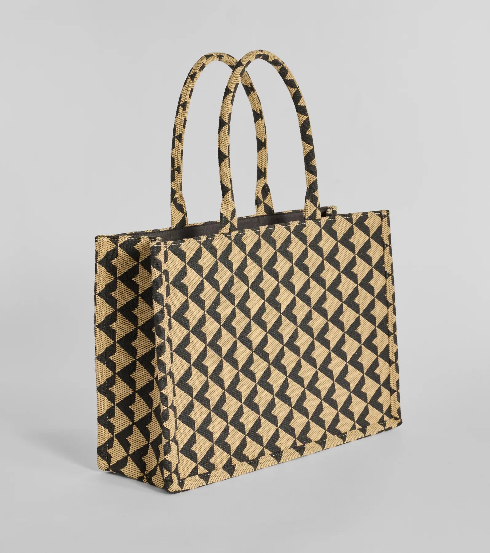 On The Go Jacquard Woven Tote Bag