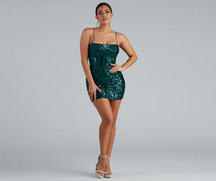 Live It Up Sequin Mini Dress