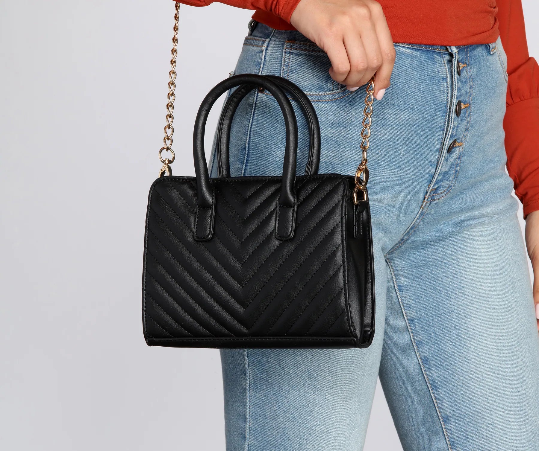 Cross-body Quilted Satchel